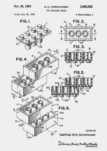 patente original LEGO